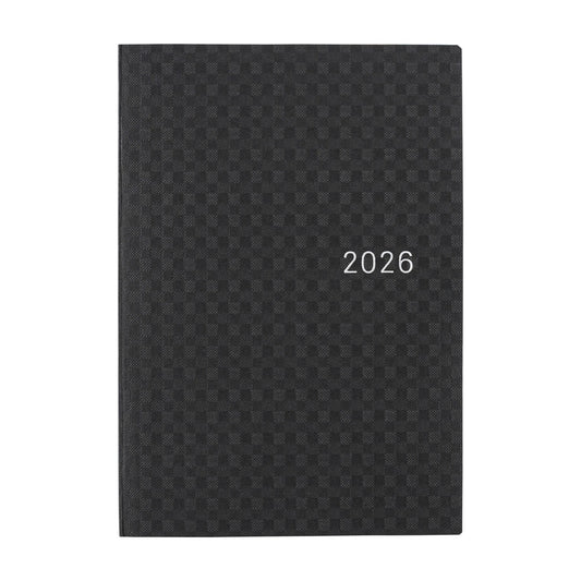 Hobonichi Techo 2026 HON A6 : Paper Series: Black Gingham