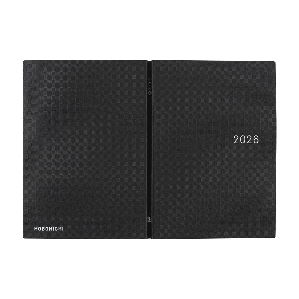 Hobonichi Techo 2026 HON A6 : Paper Series: Black Gingham