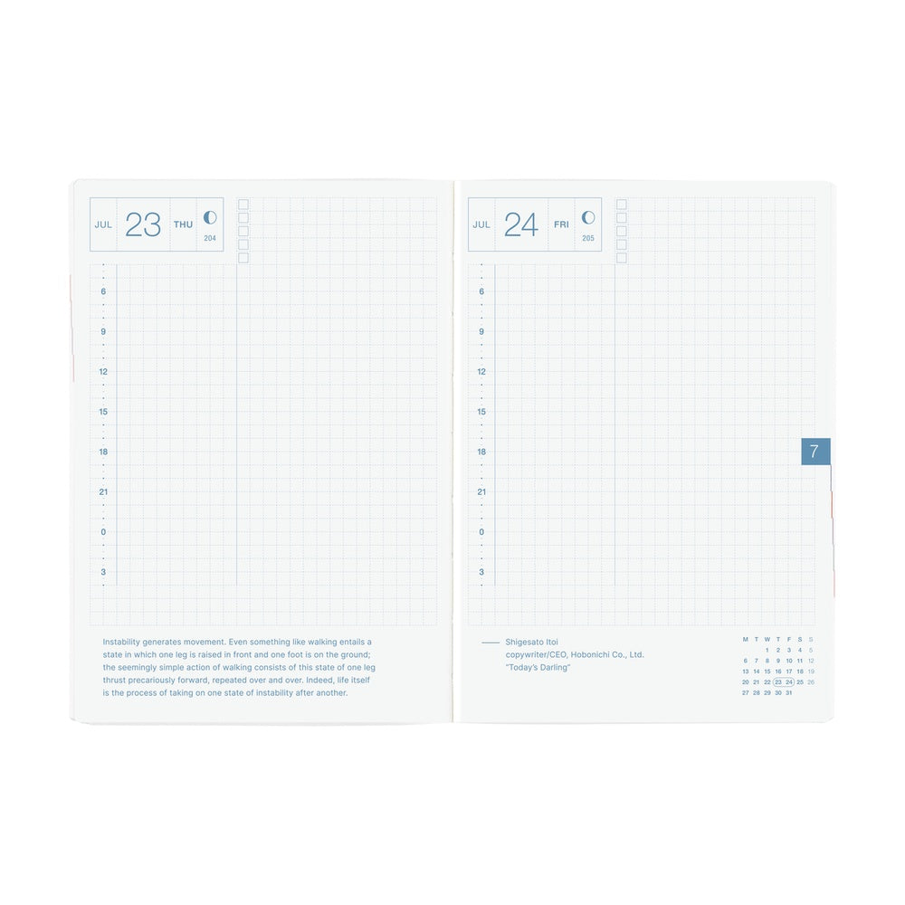 Hobonichi Techo 2026 HON A6 : Paper Series: Black Gingham