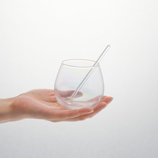 Babble Glass with Glass Stirrers / 1pc