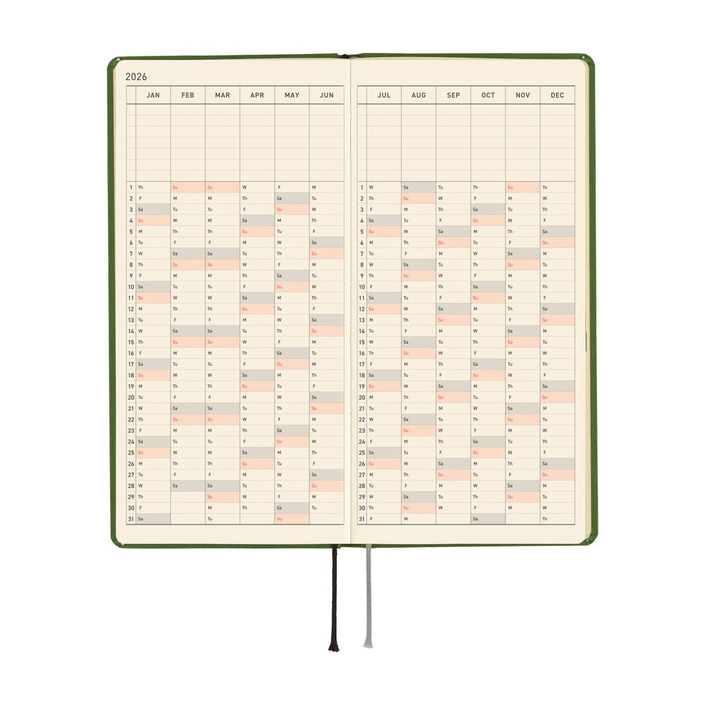 Hobonichi Techo 2026 Weeks : Colors