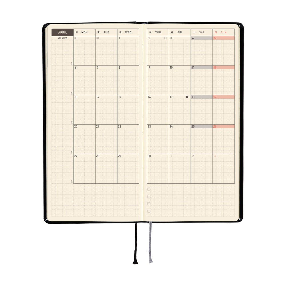 Hobonichi Techo 2026 Weeks Yumi Kitagishi: White Cat’s Daily Life