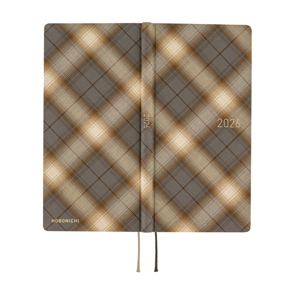 Hobonichi Techo 2026 Weeks : Shirt Fabric: Foggy Plaid