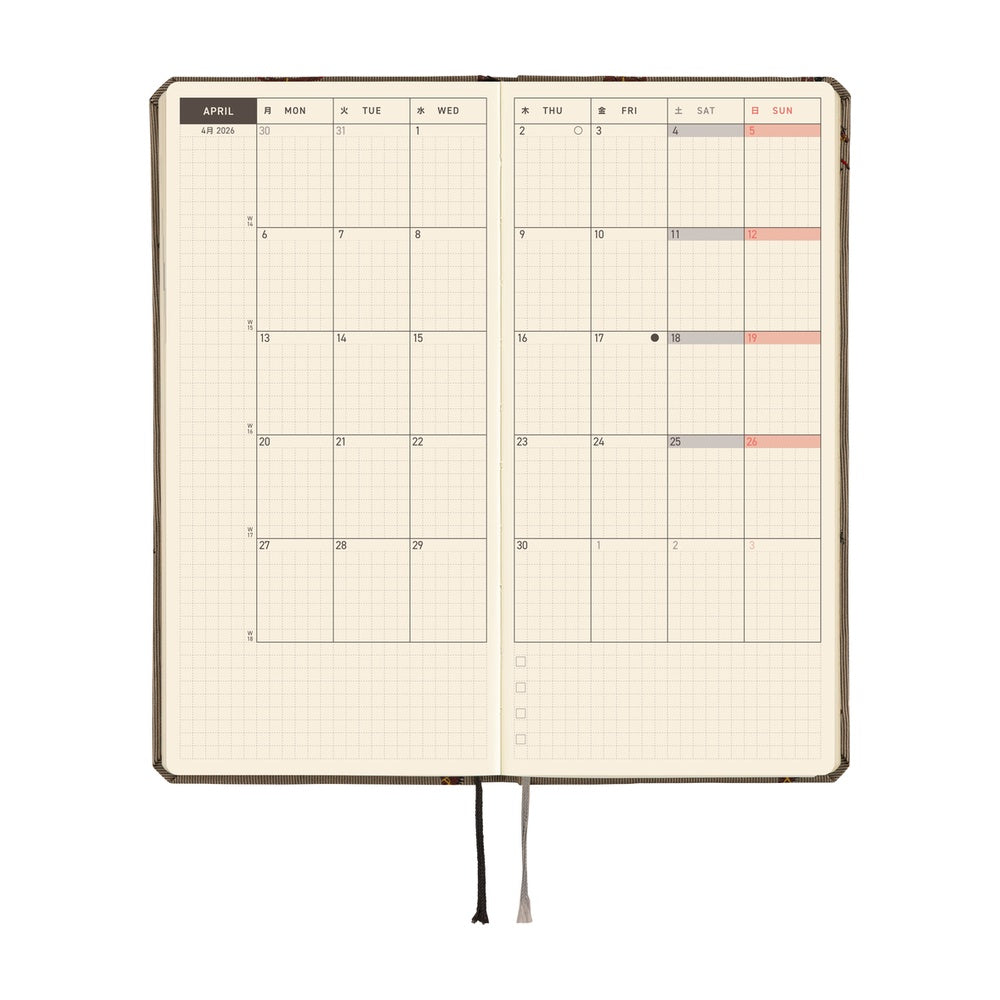 Hobonichi Techo 2026 WeeksBow & Tie